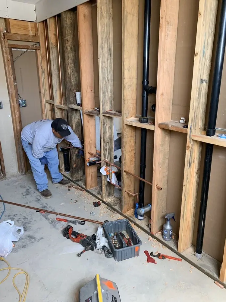 Commercial rough-in plumbing for Gas Line Repair in McAdams